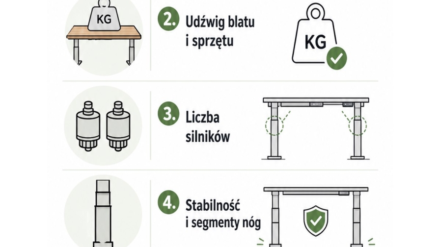 Ranking stelaży elektrycznych do biurka