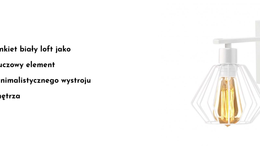 Kinkiet biały loft jako kluczowy element minimalistycznego wystroju wnętrza