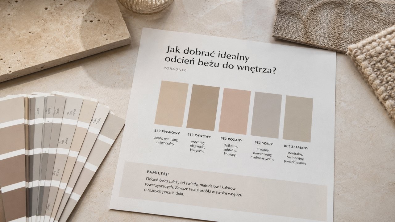 Jak dobrać idealny odcień beżu do wnętrza?