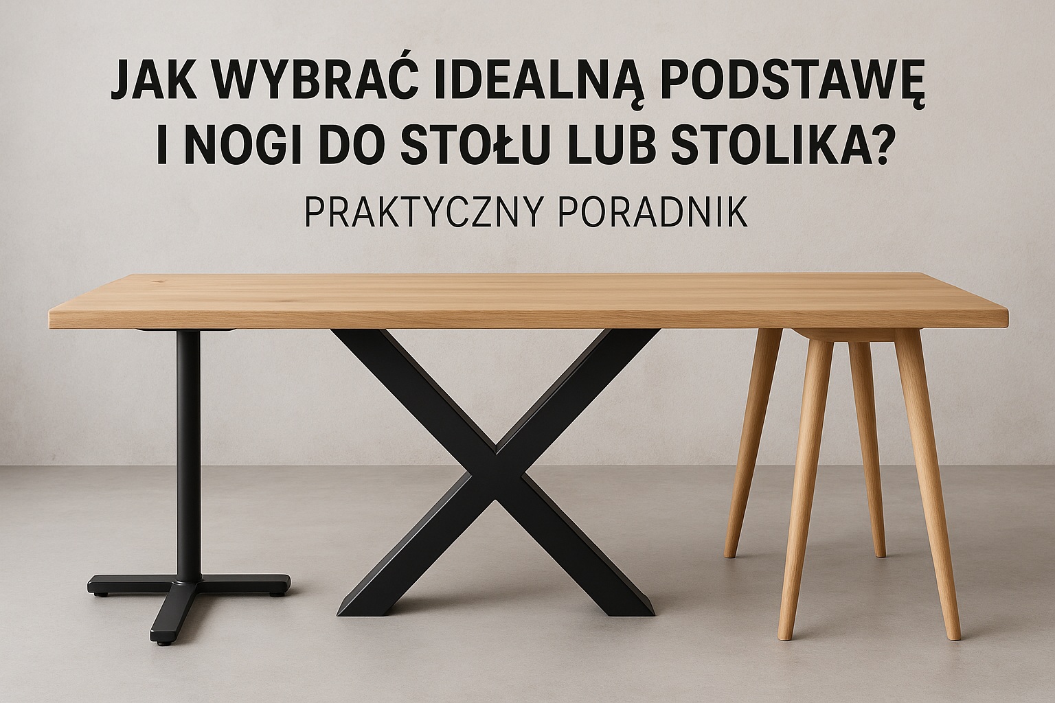 Jak wybrać idealną podstawę i nogi do stołu lub stolika? Praktyczny poradnik