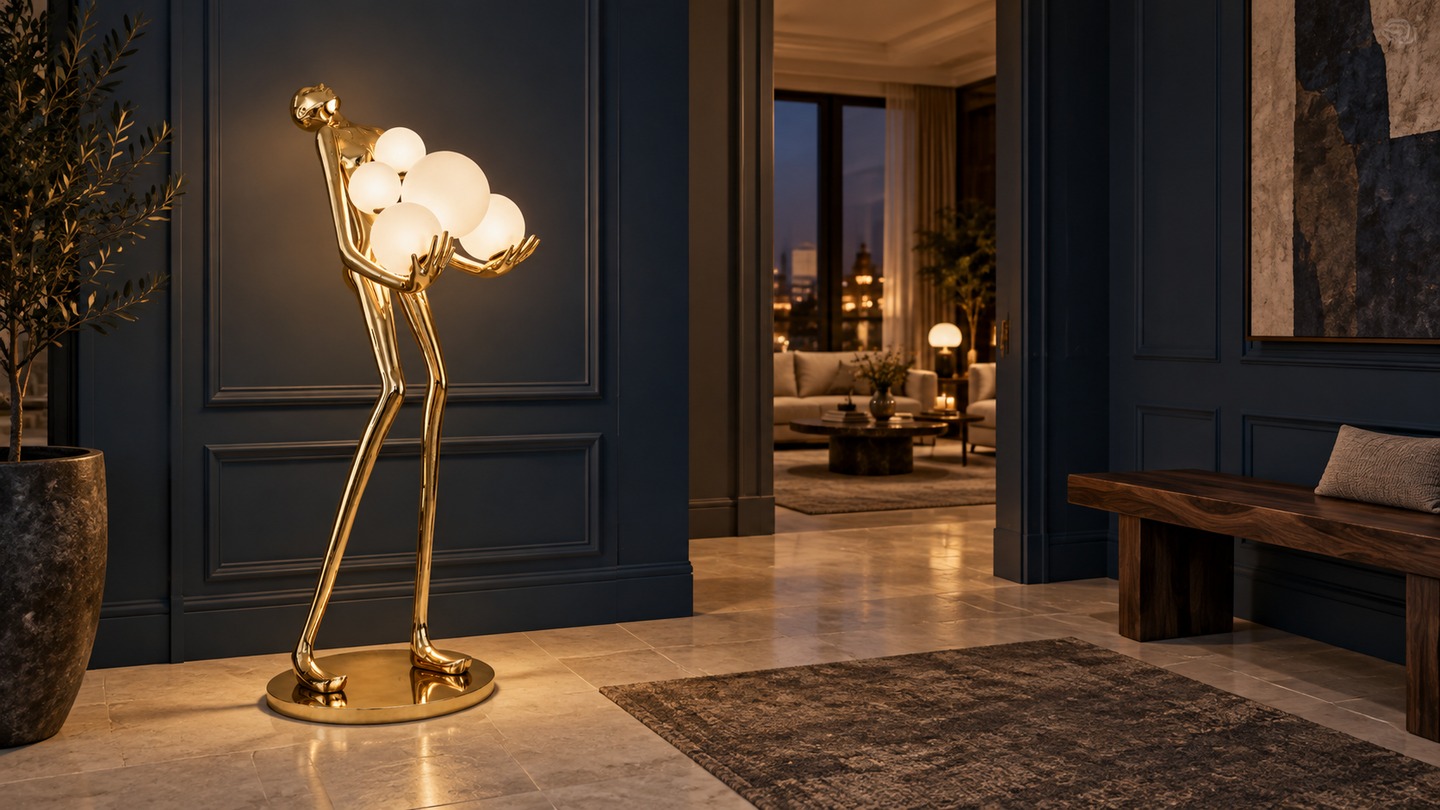 Lampa rzeźba kobiety – jak wybrać i wykorzystać ją we wnętrzu?