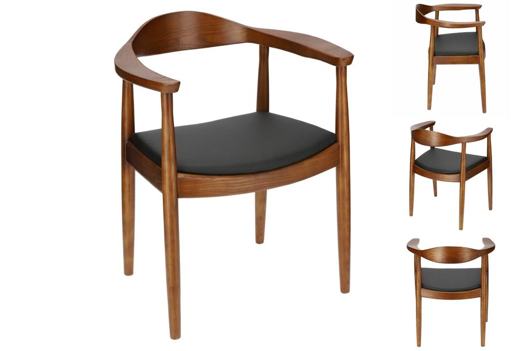 Luksusowe krzesło President ciemny brąz od d2design