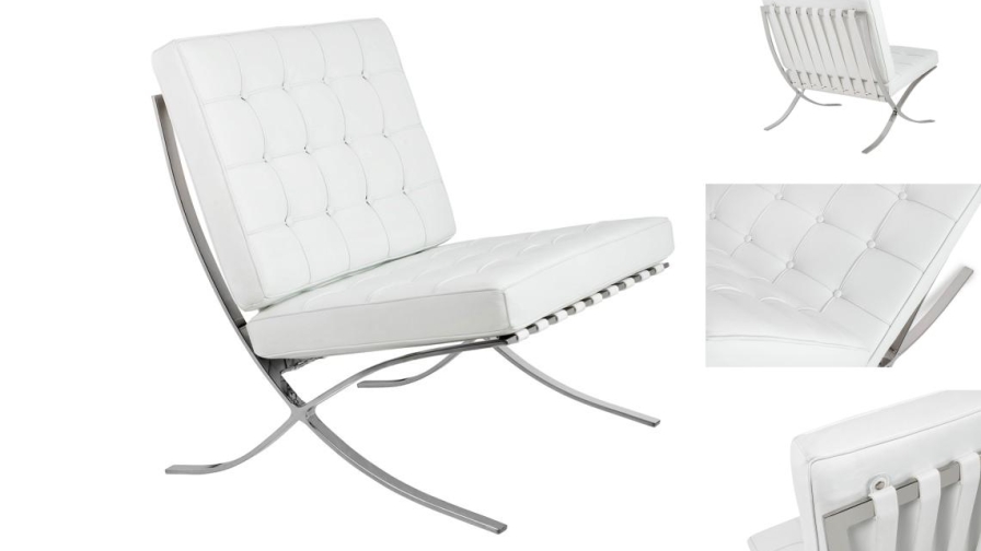 Fotel BARCELONA PRESTIGE PLUS - elegancki i wygodny design z najwyższej jakości włoskiej skóry naturalnej i stali - King Home.