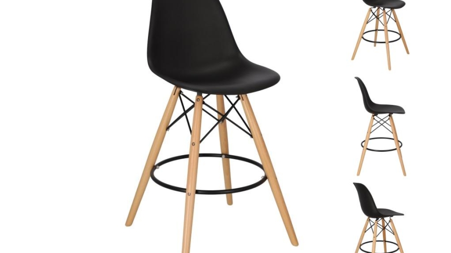 Nowoczesny i elegancki hoker P016W PP czarny od d2design podkreśli wnętrzarski styl