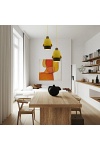 Lampa wisząca Falun żółta - Candellux