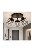 Plafon Glob czarny złoty czarny 3x40w - Candellux