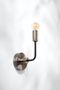 Saga Lampa Kinkiet Patyna+Matowy Czarny 1X40W E14 Candellux
