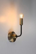 Saga Lampa Kinkiet Patyna+Matowy Czarny 1X40W E14 Candellux