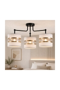 Lampa wisząca Andy czarna czarna złota 3x40w - Candellux
