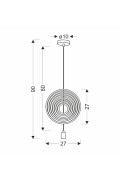 Hoops 8 Lampa Wisząca 1X20W E27 Iq Kids Mix Kolor Candellux