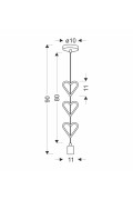 Hets Lampa Wisząca 1X20W E27 Iq Kids Niebieskiar Candellux