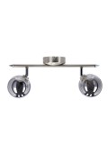 Rodia Lampa Sufitowa Listwa Satynowy 2X40W G9 Klosz Grafitowy Candellux