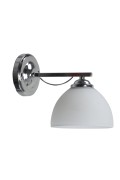 Filona Lampa Kinkiet Chromowy 1X40 E27 Klosz Biały Candellux