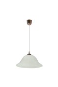 Vera Lampa Wisząca Miedziany 1X60W E27 Klosz Alabastrowy Candellux