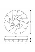 Cake Lampa Sufitowa Plafon 24W Led 39Cm Biały 4000K Candellux