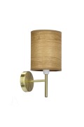 Yan Lampa Kinkiet Patynowy 1X40W E14 Abażur Orzechowy Candellux