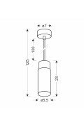 Claro Lampa Wisząca Czarny 1X15W Gu10 Klosz Czarny+Drewniany Candellux