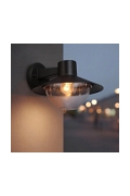Lampa Cosmos ogrodowa kinkiet xcm czarna kosz okrągła 1x40w - Candellux