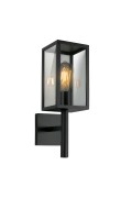 Hosta Lampa Ogrodowa Kinkiet Górny 19X38Cm Sztyca Czarny 1X60W E27 Ip44 Candellux
