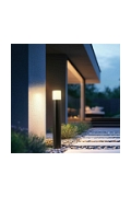Lampa Ogrodowa sedum czarna słupek ścieżki ogrodowej 12w - Candellux