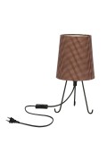 Smally Lampa Stołowa Czarny 1X40 E14 Abażur Parilla Brązowy Candellux