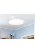 Rabel Lampa Sufitowa Plafon Bezbarwny 12W Led 4000K 27Cm Klosz Biały Candellux