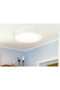 Rabel Lampa Sufitowa Plafon Bezbarwny 12W Led 4000K 27Cm Klosz Biały Candellux