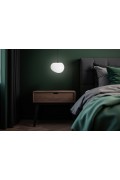 Stones Lampa Wisząca Czarny 25Cm 1X40W E27 Klosz Biały Candellux