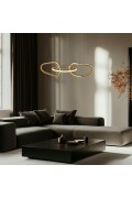 Anneli Lampa Wisząca Francuskie Złoto 30W Led 3000K Maskownica Biała Candellux