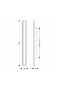 Lampa Zewnętrzna 90 elewacyjna stick kinkiet zewnętrzne 28w - Candellux