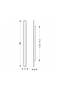Lampa Zewnętrzna 180 elewacyjna stick kinkiet zewnętrzne 60w - Candellux