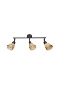 Lampa sufitowa Amcos lczarna bursztynowe 3x40w - Candellux