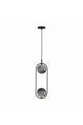 Cordel Zwis 2X28W G9 Czarny, Klosze Grafitowe Candellux