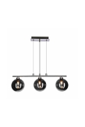 Lampa wisząca Somul 12 chrom szklane grafitowe oświetleniowa salon 3x20w - Candellux