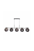 Lampa wisząca Lumos 14 chrom szkło grafitowe oświetleniowa salon 5x20w - Candellux