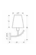 Kinkiet Vitoria patynowy miodowy styl retro rustykalny nad lustro 1x40w - Candellux