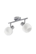 Lampa sufitowa Andrus srebrna 2x40w - Candellux