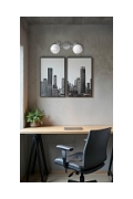 Lampa sufitowa Andrus srebrna 2x40w - Candellux