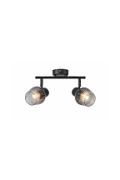 Lampa sufitowa Mitura czarna dymiona 2x40w - Candellux