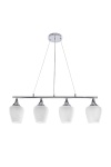 Lampa wisząca Electra chromowa białe efektowny 4x60w - Candellux