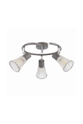 Lampa sufitowa Curtis szara oświetleniowa 3x40w - Candellux