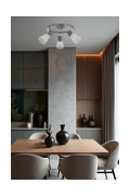 Lampa sufitowa Curtis szara oświetleniowa 3x40w - Candellux