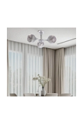 Lampa wisząca Cesar srebrna elegancja 3x40w - Candellux