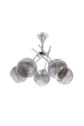 Lampa wisząca Cesar srebrna elegancja 5x40w - Candellux