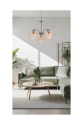 Lampa wisząca Medina srebrna eklasyczna elegancja 3x60w - Candellux
