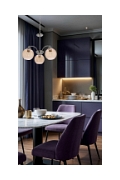 Lampa wisząca Medina srebrna eklasyczna elegancja 3x60w - Candellux