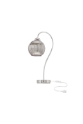 Lampka biurkowa Cesar srebrny styl komody stolika nocnego 1x40w - Candellux