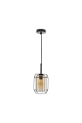 Lampa wisząca Jonera czarna bursztynowa 1x40w - Candellux