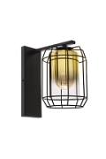 Kinkiet Jonera czarny p złoty 1x40w - Candellux