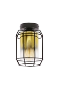 Lampa sufitowa Jonera czarna złota 1x40w - Candellux